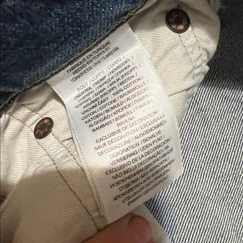 Polo Ralph Lauren Blue Patchwork Boyfriend Jeans-Roped Dyed - Picture 12 of 12